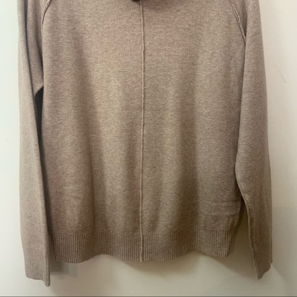 New Elan Nordstrom’s Mauve Ribbed Knit Pullover Hooded Soft Sweatshirt - Picture 7 of 12